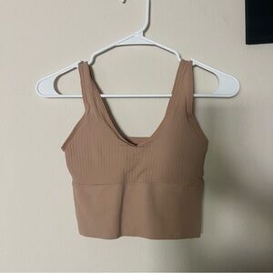Tan Crop Top Bralette